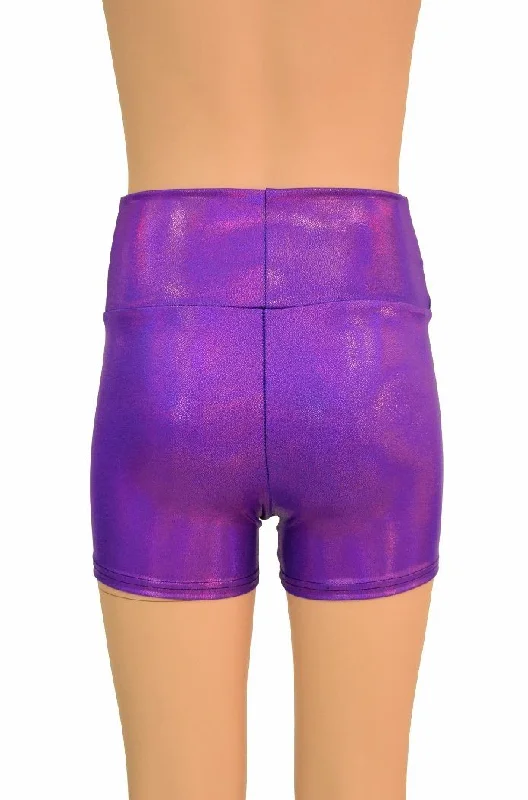 Kids Grape Holo Shorts