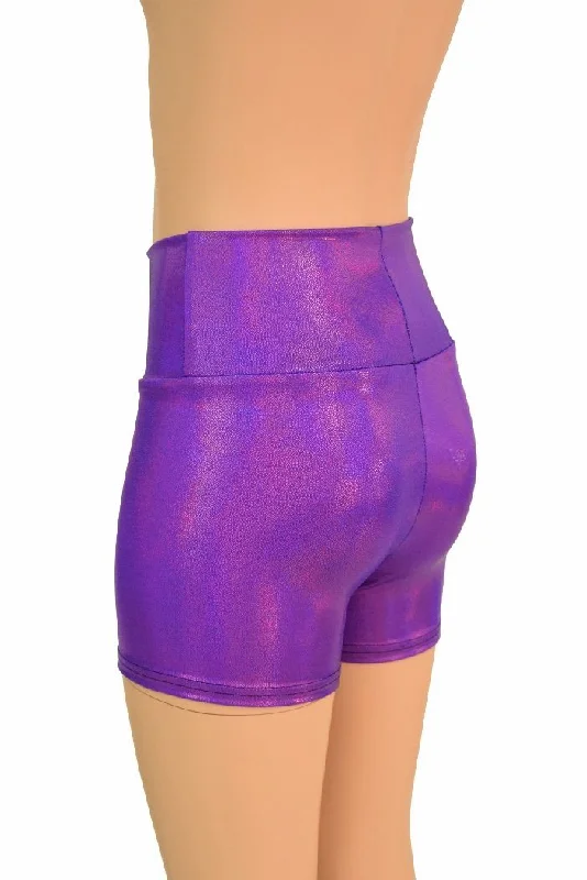 Kids Grape Holo Shorts