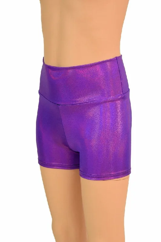 Kids Grape Holo Shorts