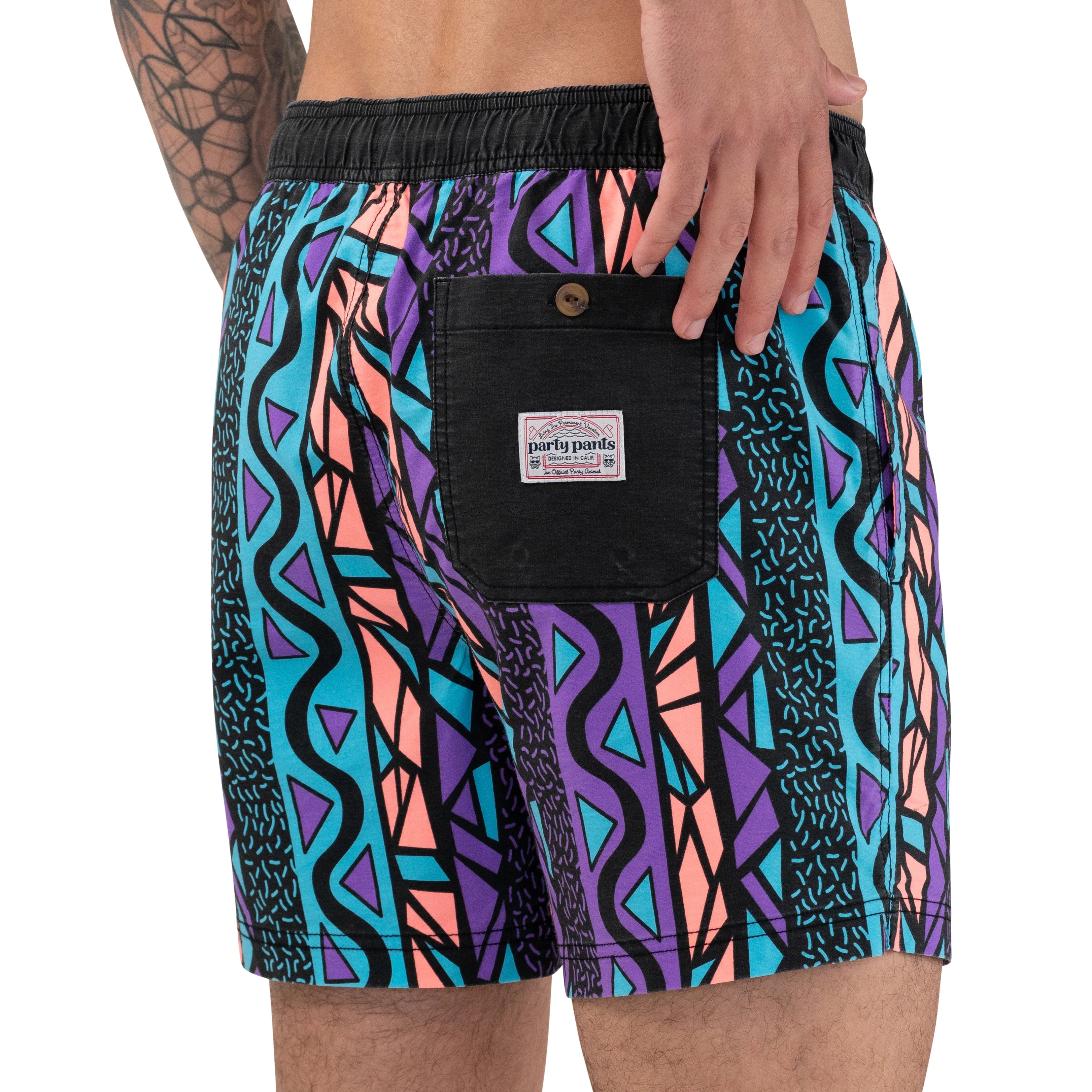 MAUI WOWIE PARTY STARTER SHORT - BLACK