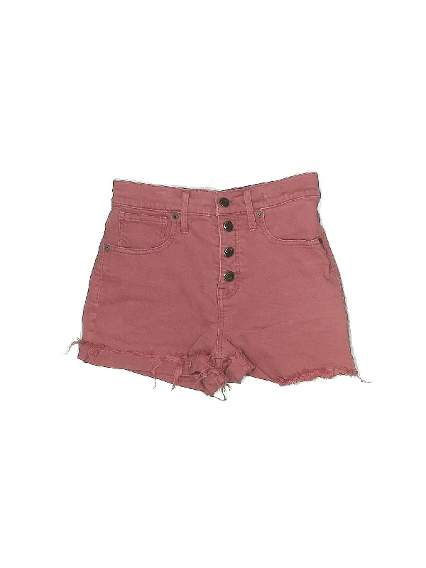 Mid-Rise Denim Shorts