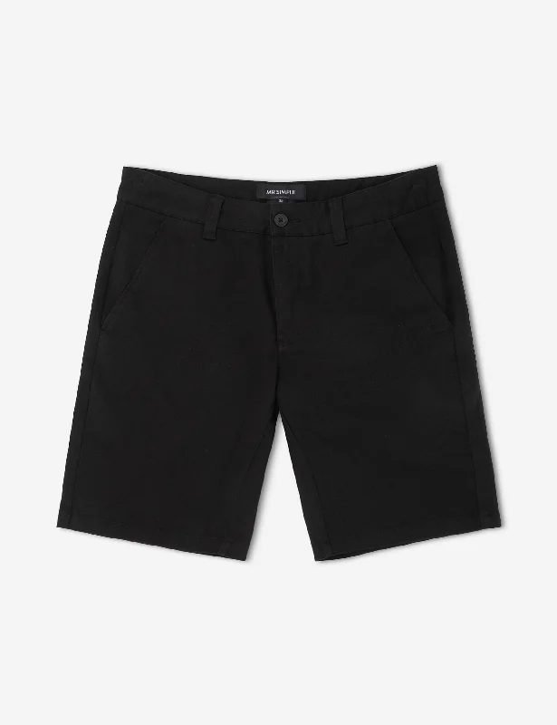 Taylor Stretch Chino Short - Black