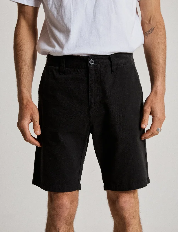 Taylor Stretch Chino Short - Black