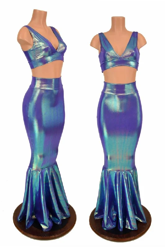 2PC Mermaid Skirt & Starlette Bralette