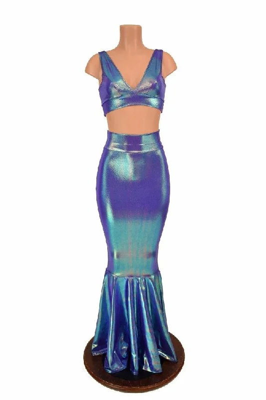 2PC Mermaid Skirt & Starlette Bralette