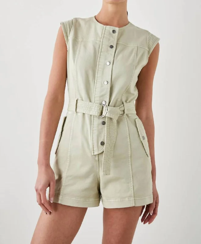 Bessie Romper In Sage Dust