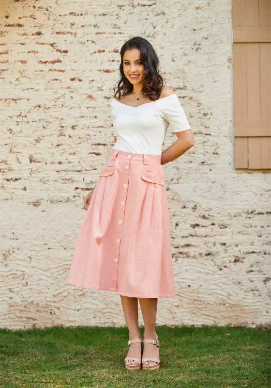 Effortless Feature A-Line Skirt