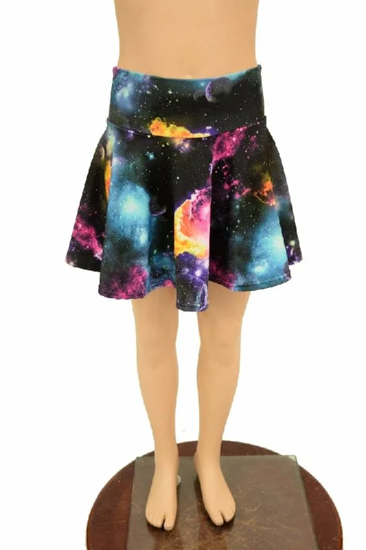 Galaxy UV Glow Kids Skirt or Skort