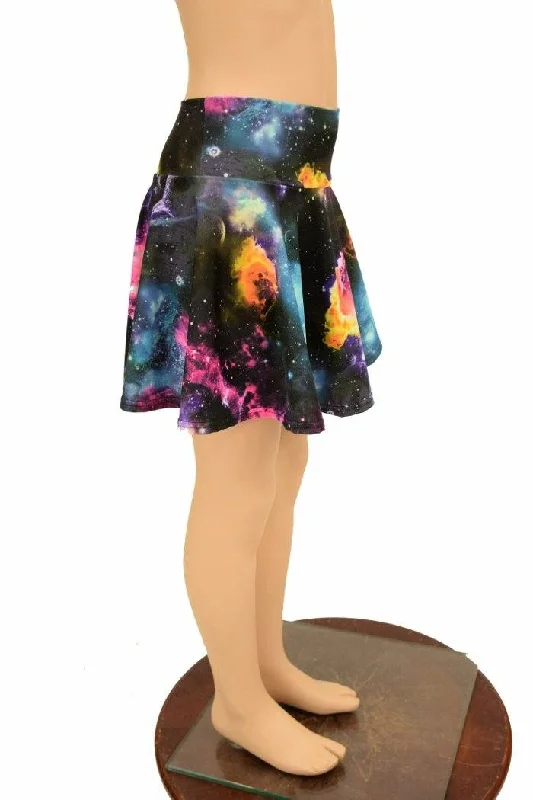 Galaxy UV Glow Kids Skirt or Skort