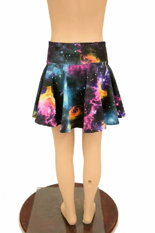 Galaxy UV Glow Kids Skirt or Skort