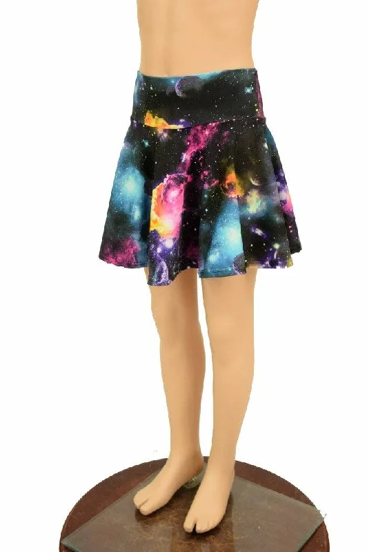 Galaxy UV Glow Kids Skirt or Skort