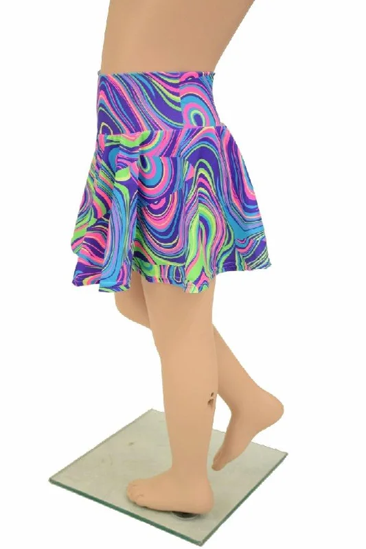 Glow Worm UV Kids Skirt or Skort