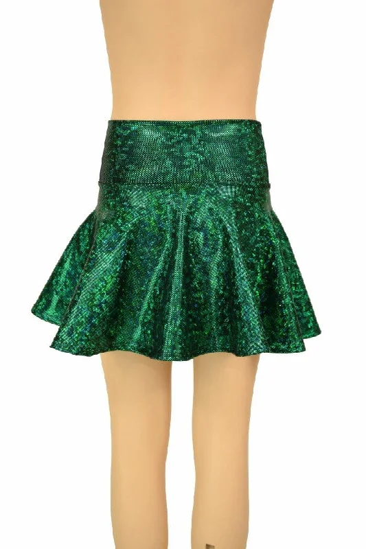 Green Kaleidoscope Kids Skirt or Skort