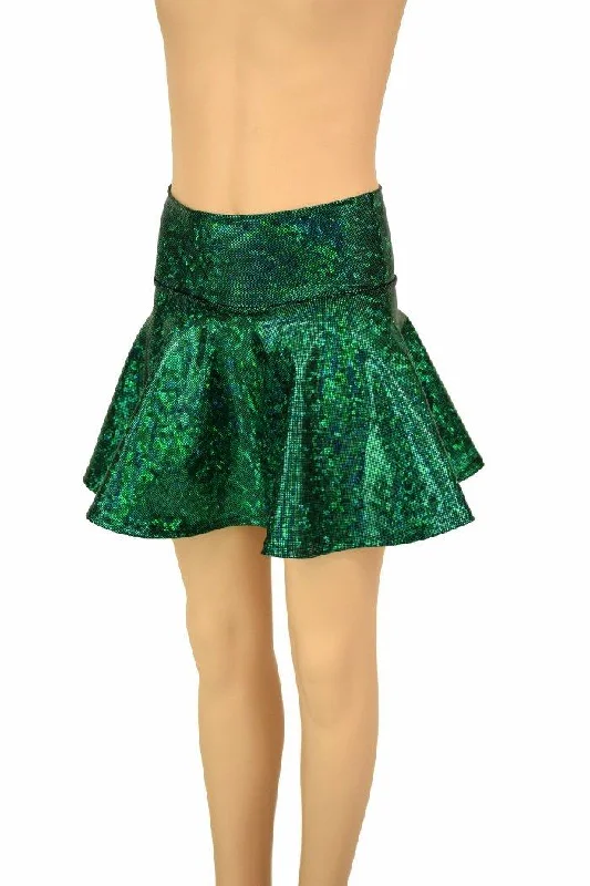 Green Kaleidoscope Kids Skirt or Skort