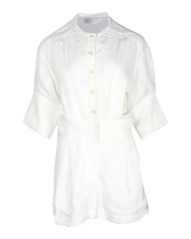 IRO Romper in White Cotton