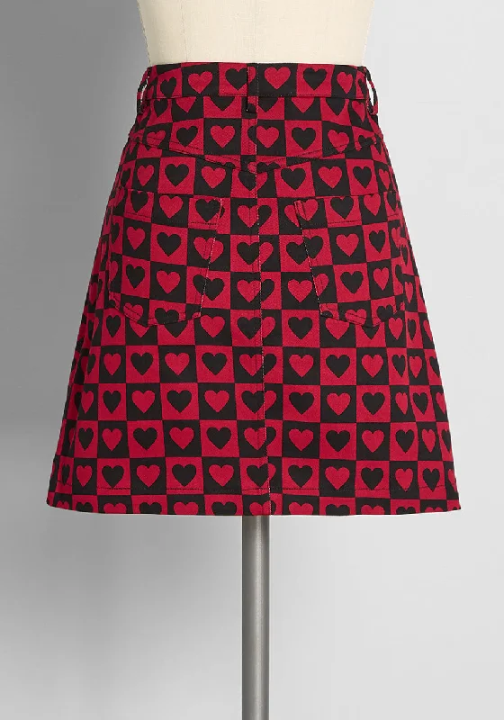 Lost in the Love Game Mini Skirt