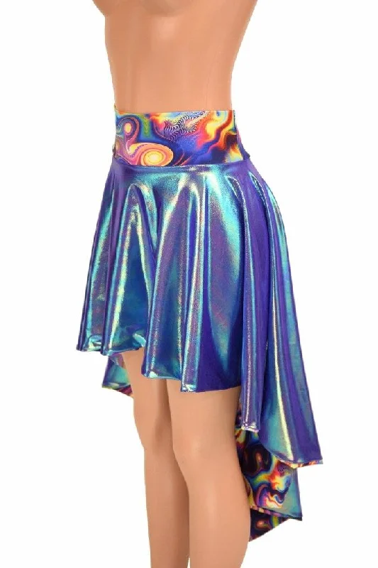 Moonstone & Meteorite Hi-Lo Flip Skirt