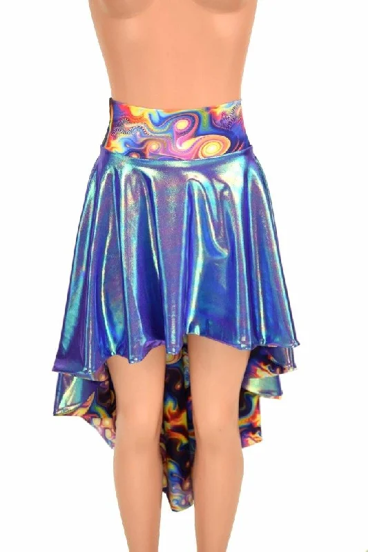 Moonstone & Meteorite Hi-Lo Flip Skirt