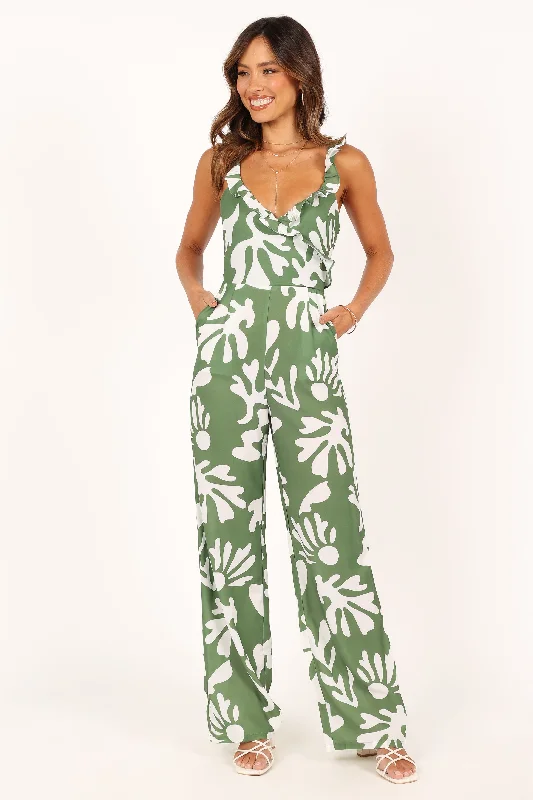 Payton Jumpsuit - Khaki