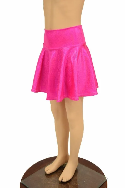 Pink Holo UV GLOW Kids Skirt or Skort