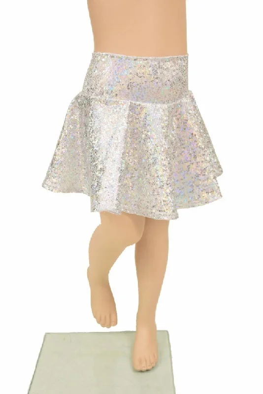 Silvery White Kids Skirt or Skort