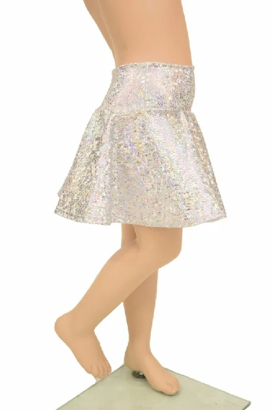 Silvery White Kids Skirt or Skort