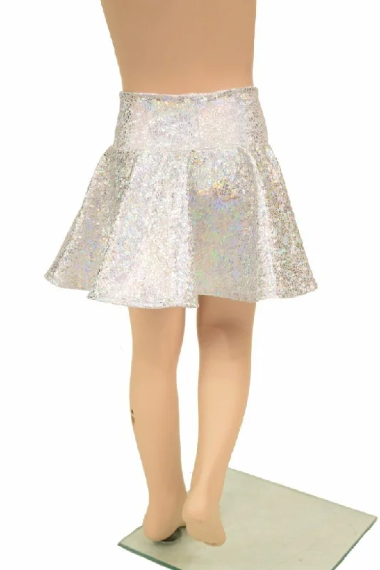 Silvery White Kids Skirt or Skort