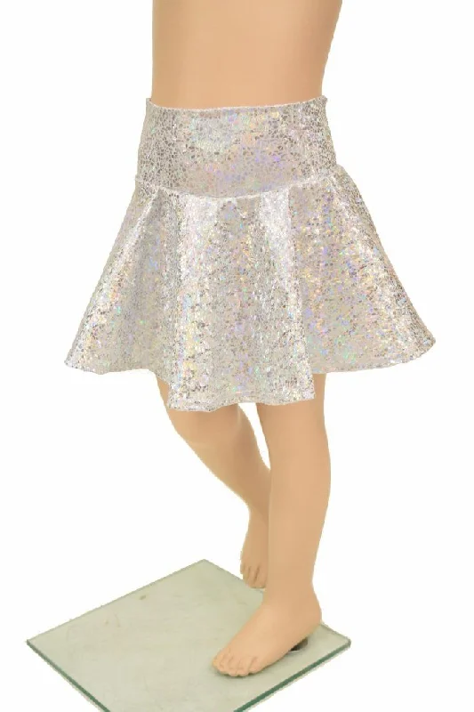 Silvery White Kids Skirt or Skort