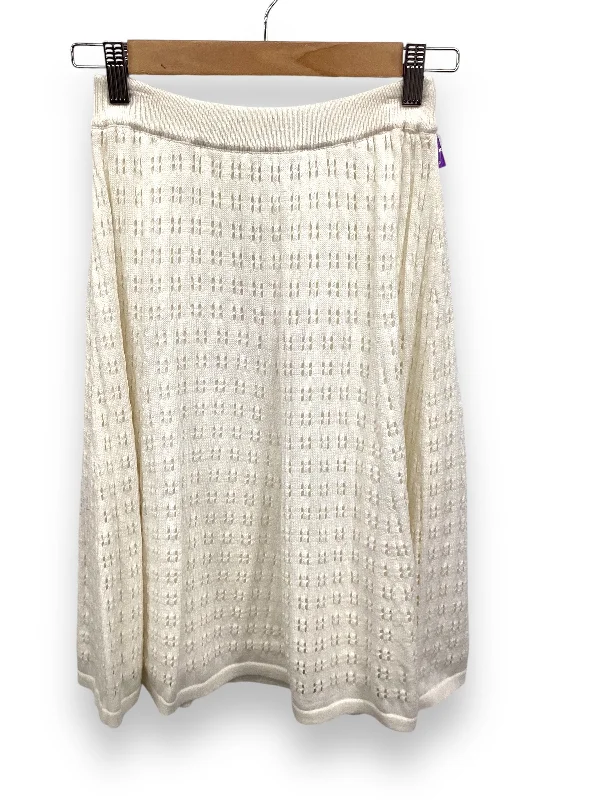 Skirt Midi By Meadow Rue In White, Size: M