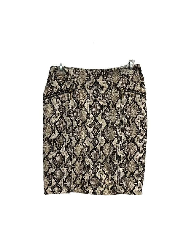 Skirt Midi By Michael By Michael Kors In Animal Print, Size: S