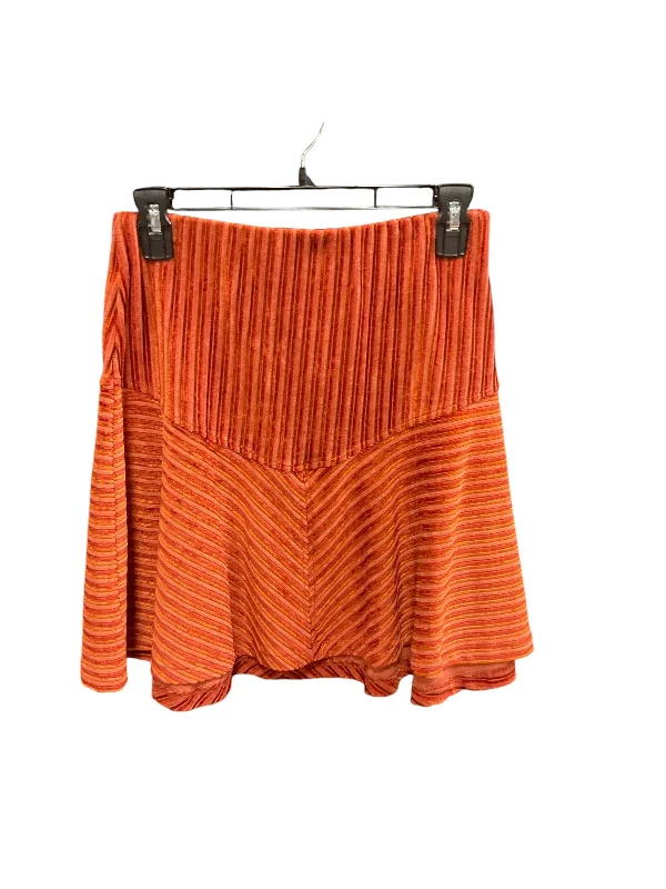 Skirt Mini & Short By Free People In Orange, Size: S