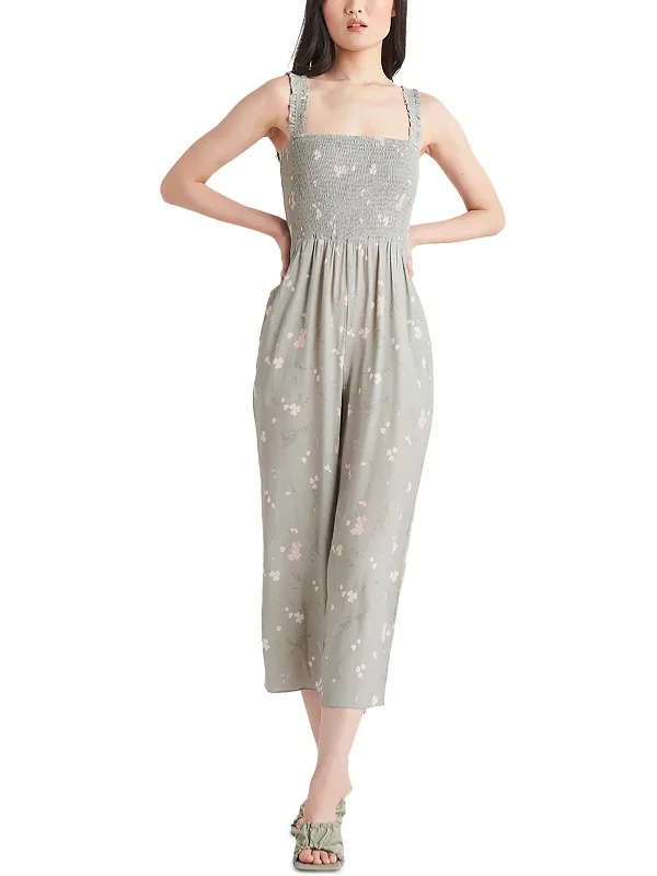 Womens Floral Print Summer Jumpsuit