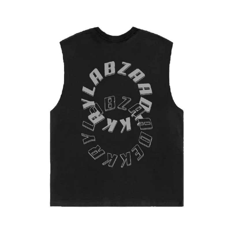 Lettered Double Circle Sports Vest