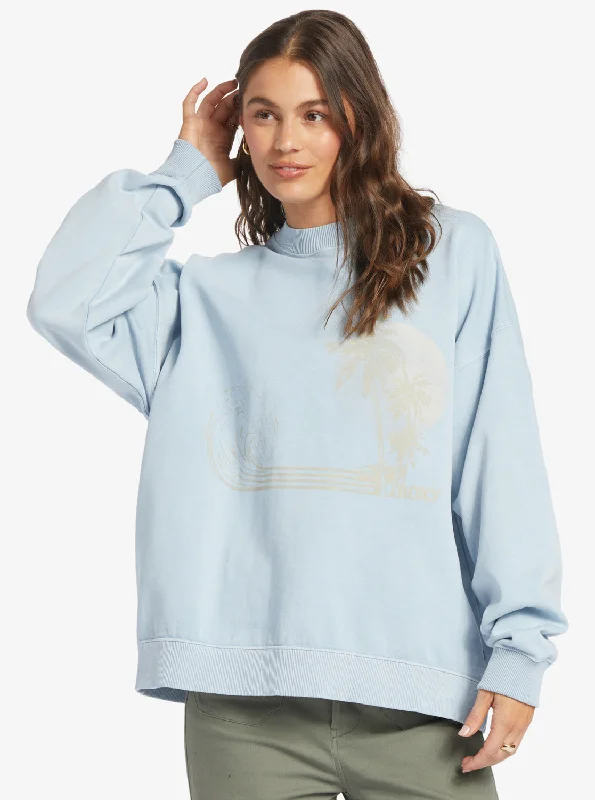 Lineup Oversized Sweatshirt - Clear Sky