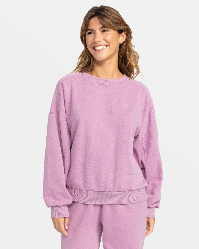 Oasis Haze Pullover Sweatshirt - Mauve Orchid