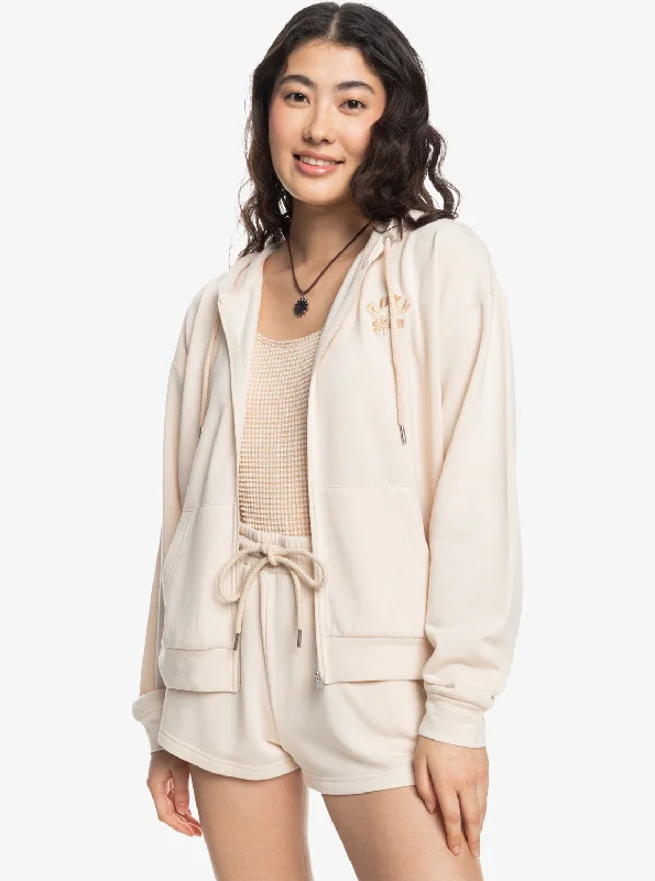 Surfing By Daylight Zip-Up Sweatshirt - Tapioca