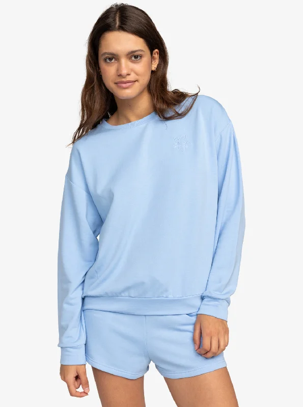 Surfing By Moonlight Crew Neck Sweatshirt - Bel Air Blue