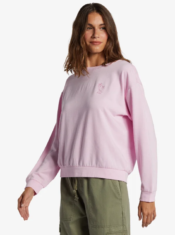 Surfing By Moonlight Crew Neck Sweatshirt - Pirouette