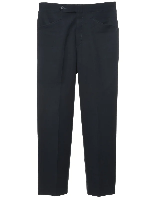 1970s Navy Classic Trousers  - W32 L30