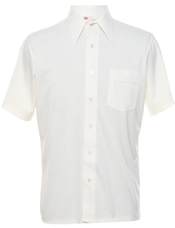 1970s Off-White Shirt - M