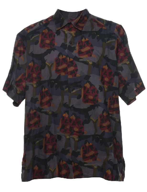 1990s Abstract Print Shirt - L