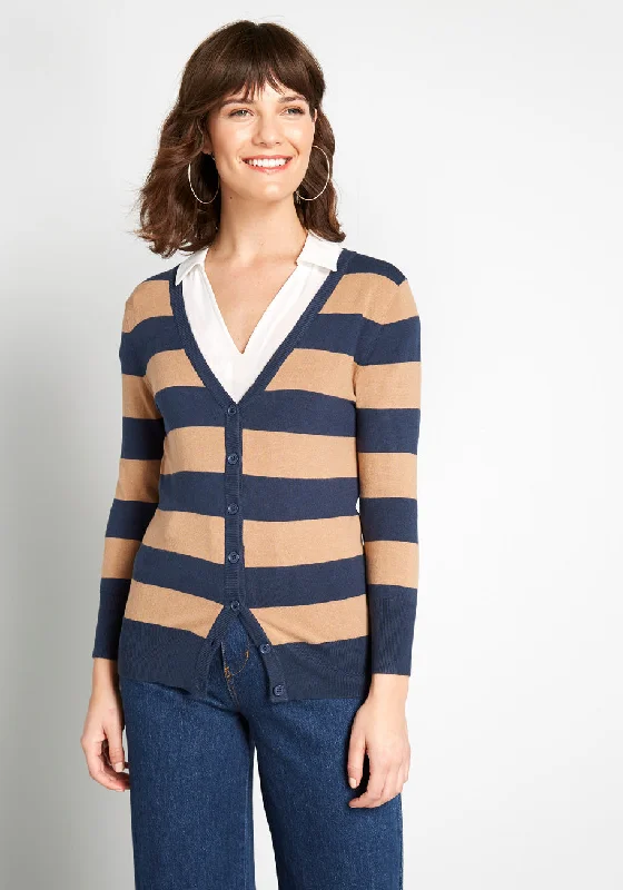 Charter School Striped Cardigan