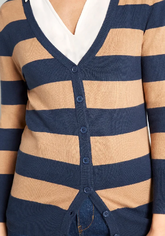 Charter School Striped Cardigan