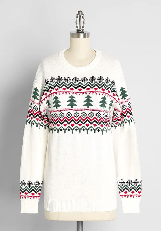 Evergreens and Snowbanks Fair Isle Sweater