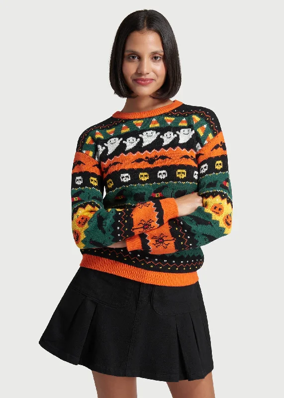 Fright Night Delight Fair Isle Sweater