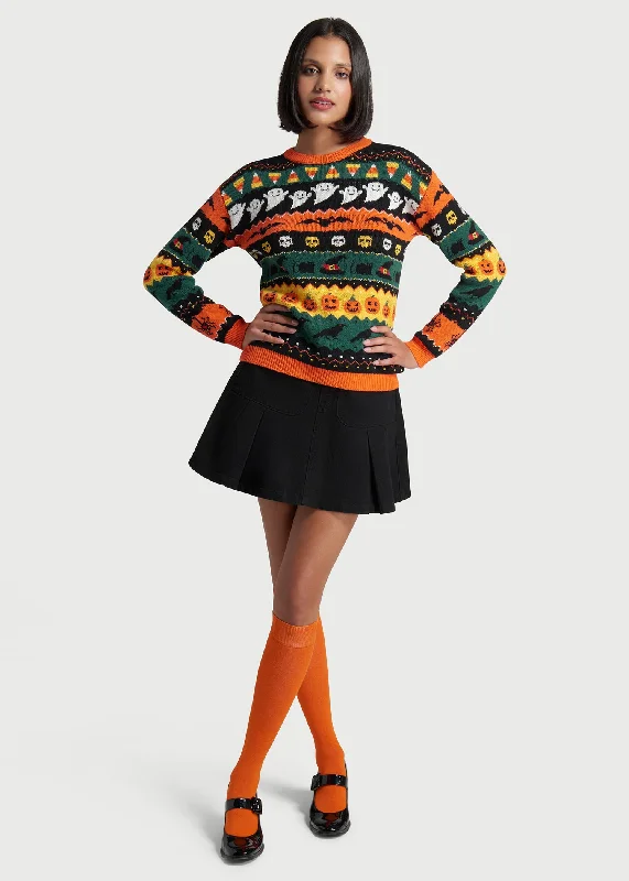 Fright Night Delight Fair Isle Sweater