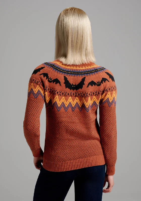 It Be Like 'Bat' Fair Isle Sweater