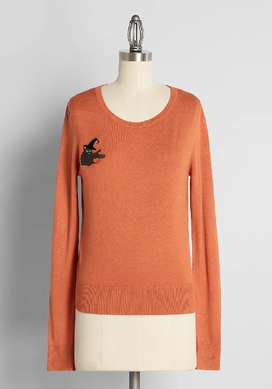 ModCloth x Collectif Practicing Witch Cat Sweater